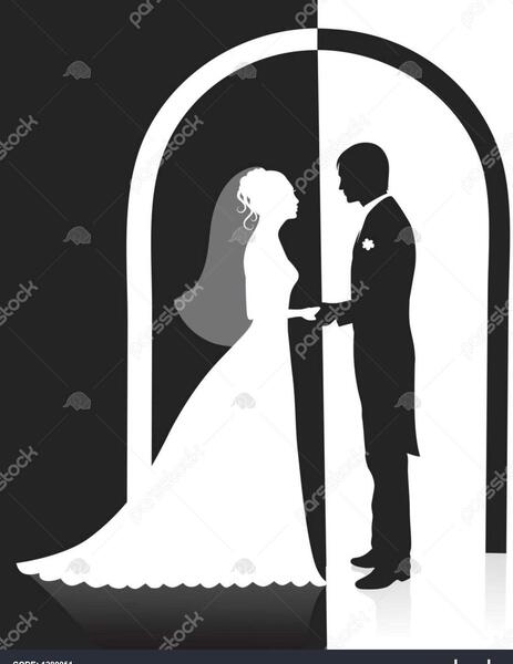 عکس عروس داماد سیاه و سفید