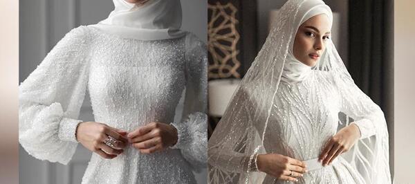 عکس های لباس عروس حجابی