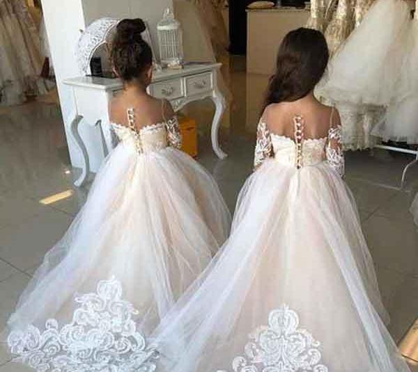 عکس لباس عروس پرنسسی بچه گانه