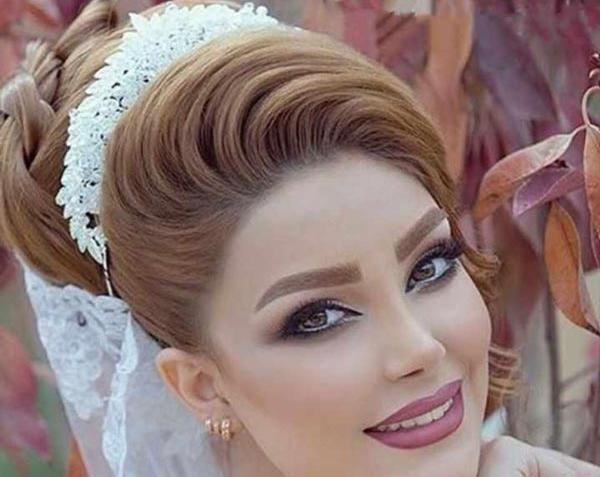 عکس آرایش صورت و مو عروس جدید