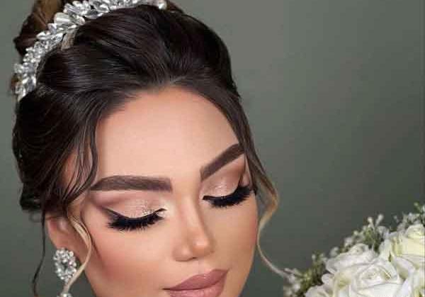 عکس آرایش صورت و مو عروس جدید