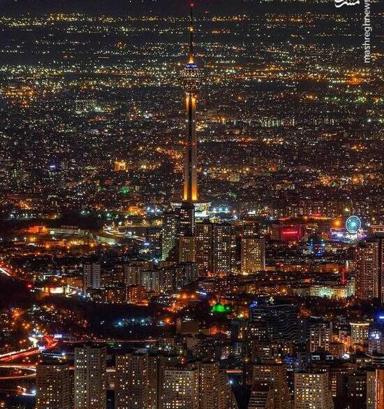 عکس زیبا از شب های تهران