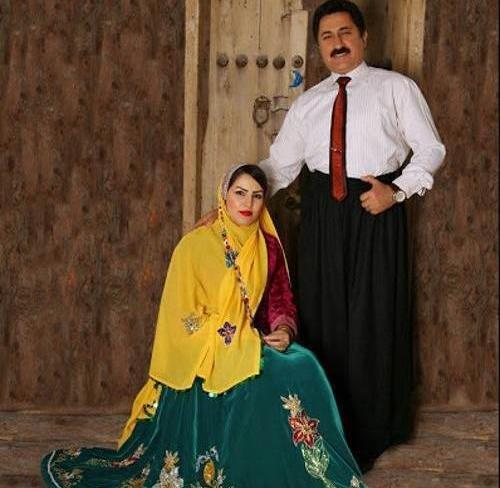 عکس عاشقانه دونفره با لباس کردی