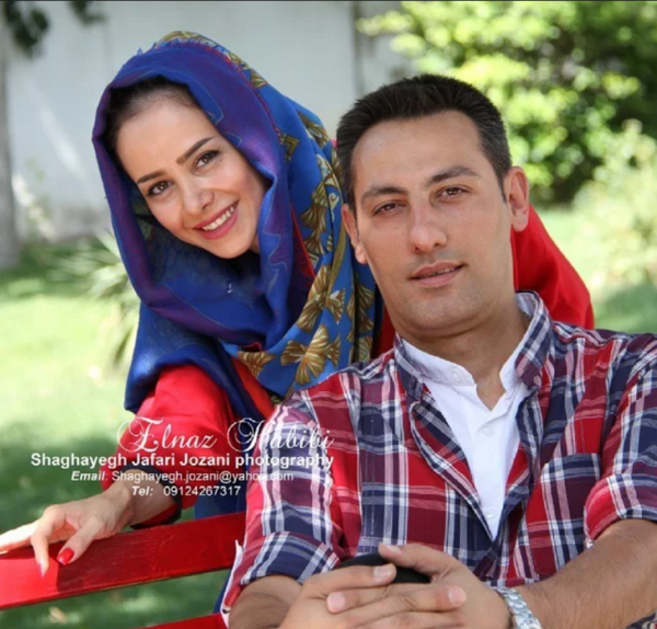رقص عکس عروسی الناز حبیبی و همسرش