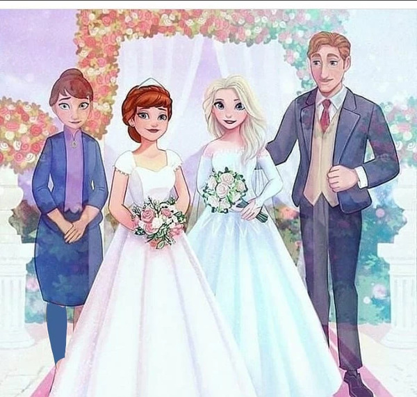 عکس عروسی السا آنا