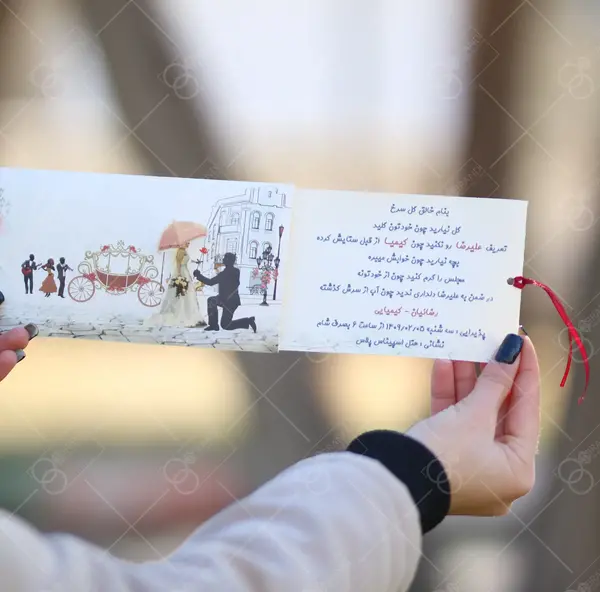 عکس کارت عروسی عاشقانه
