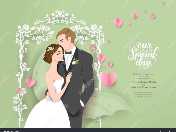 عکس کارت عروسی عروس و داماد