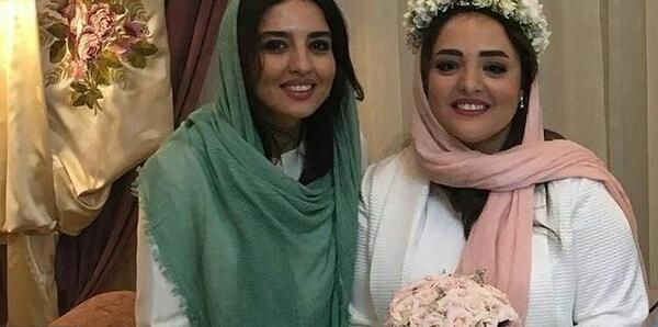عکس عروسی نرگس محمدی و همسرش