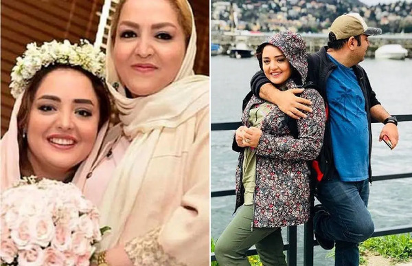 عکس عروسی نرگس محمدی با همسرش
