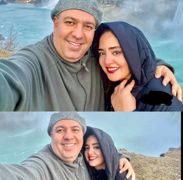 عکس عروسی نرگس محمدی با همسرش