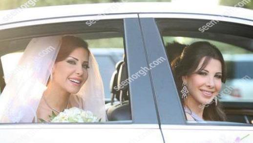عکس عروسی نانسی عجرم و همسرش