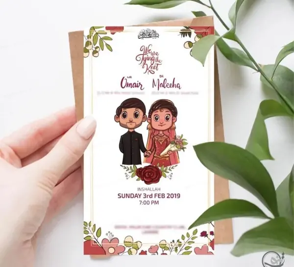 عکس کارت عروسی فانتزی