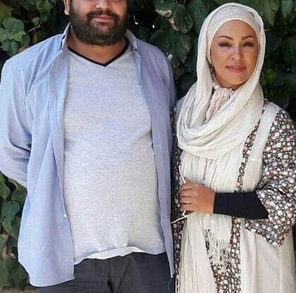 عکس عروسی زیبا بروفه با همسرش