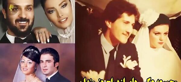 عکس عروسی زیبا بروفه و همسرش