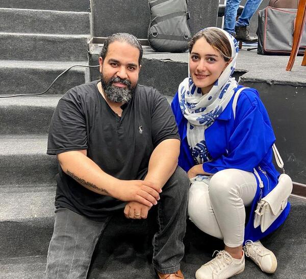 عکس عروسی رضا صادقی و همسرش