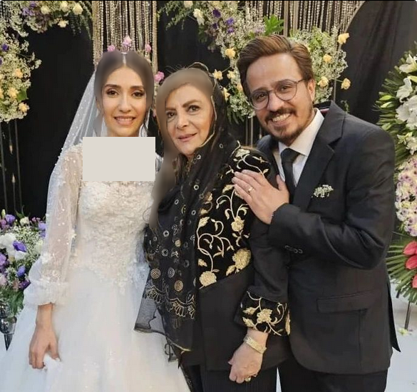 عکس عروسی حسین مهری و همسرش
