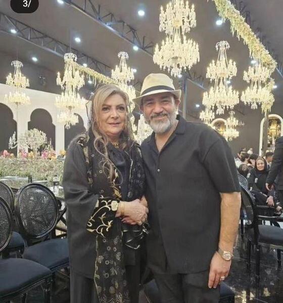عکس عروسی حسین مهری و همسرش