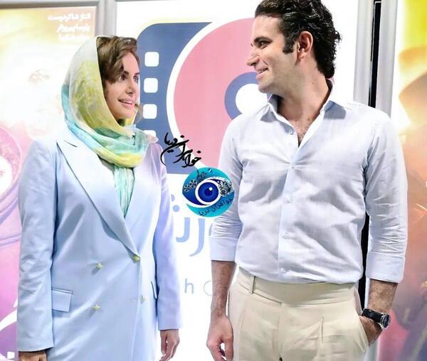 عکس عروسی هوتن شکیبا و پریناز ایزدیار