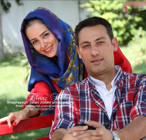 رقص لباس عکس عروسی الناز حبیبی و همسرش