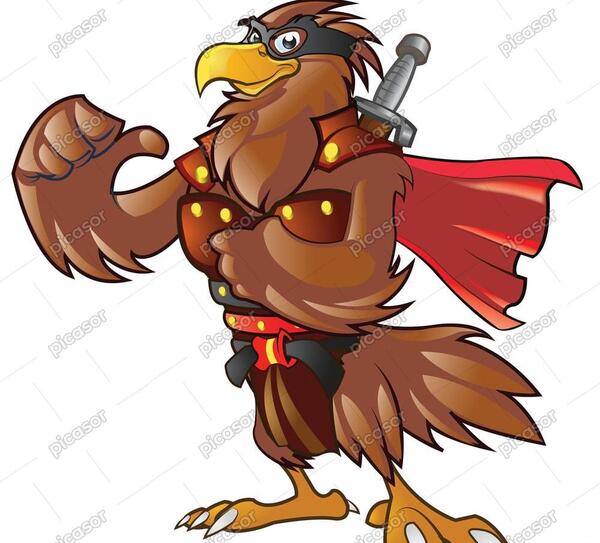 عکس نقاشی عقاب رنگ شده