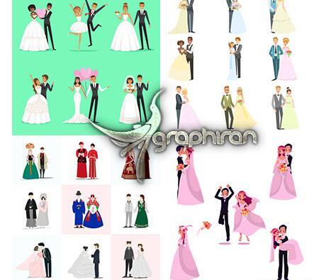 عکس عروس و داماد وکتور