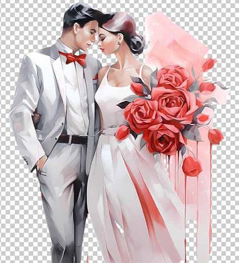عکس عروس و داماد وکتور
