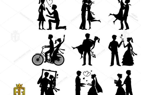 عکس عروس و داماد وکتور