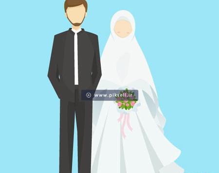عکس عروس و داماد وکتور