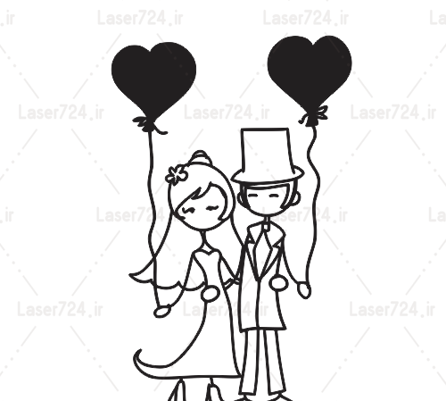 عکس عروس و داماد وکتور