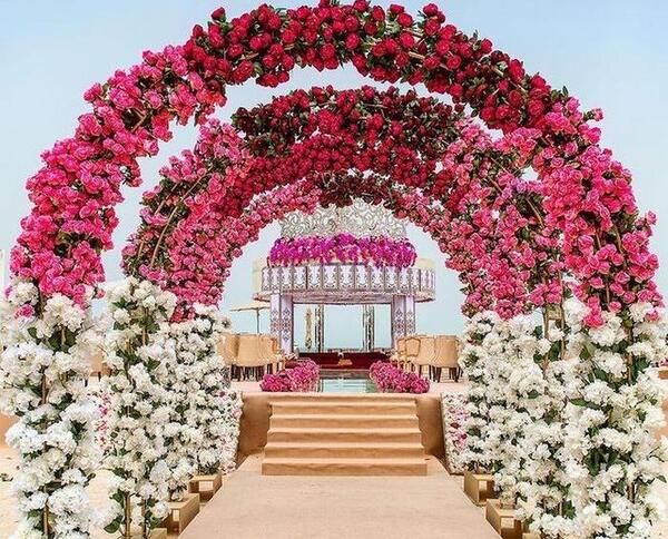 عکس ورود عروس و داماد
