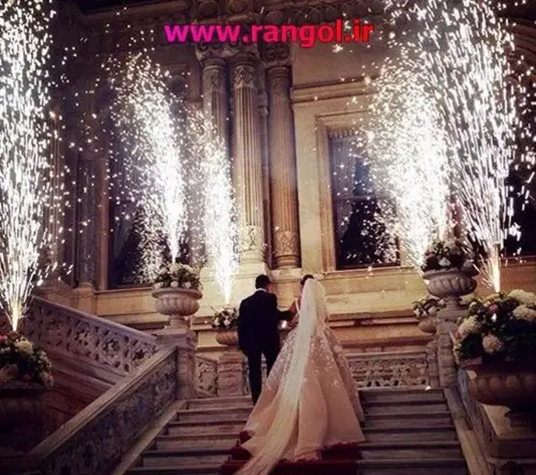 عکس ورود عروس و داماد