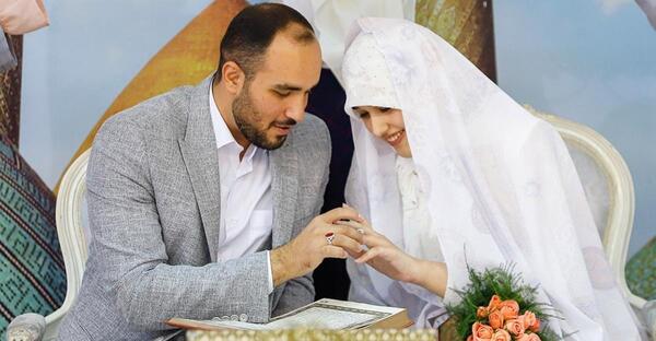 عکس عقد عروس و داماد مذهبی