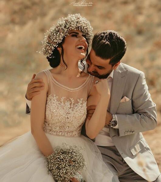 عکس عروس داماد عاشقانه اینستاگرام