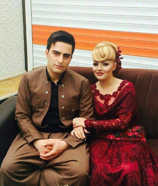عکس لباس کردی عروس و داماد