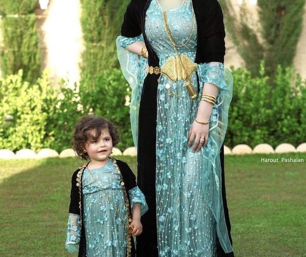 عکس لباس کردی عروس و داماد