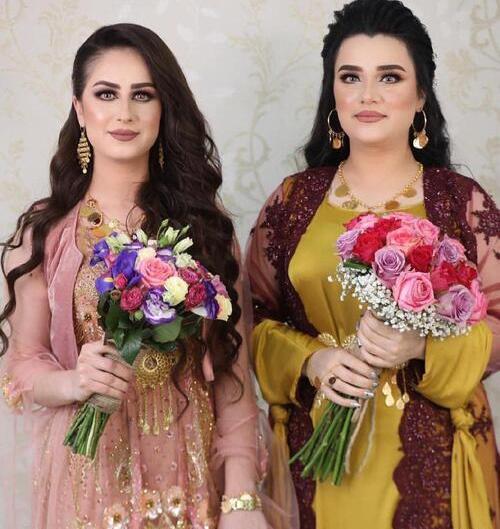 عکس لباس کردی عروس و داماد