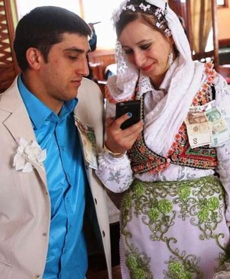عکس لباس کردی عروس و داماد