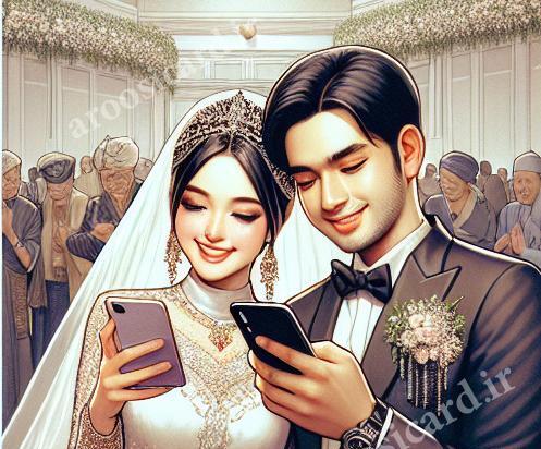 عکس عروس داماد فیلمش