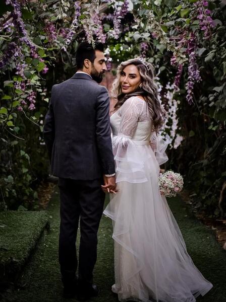 عکس عروس داماد در طبیعت