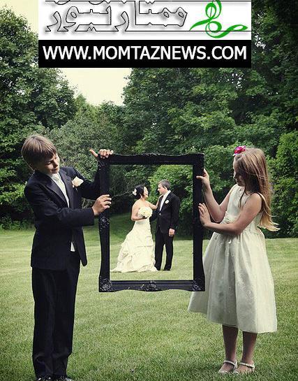 ژست عکس عروس داماد جدید