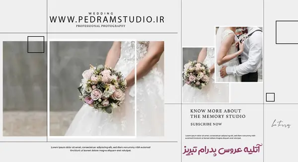 نمونه ژورنال عکس عروس و داماد