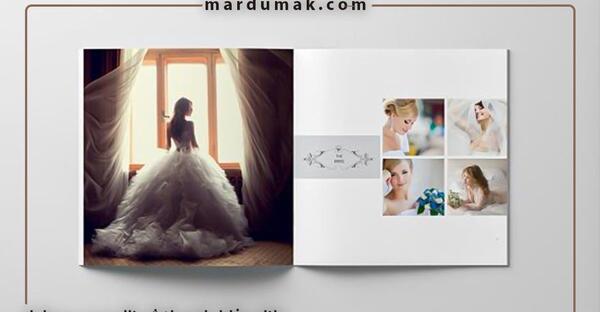 طراحی ژورنال عکس عروس و داماد