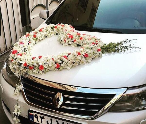 عکس ماشین عروس و داماد