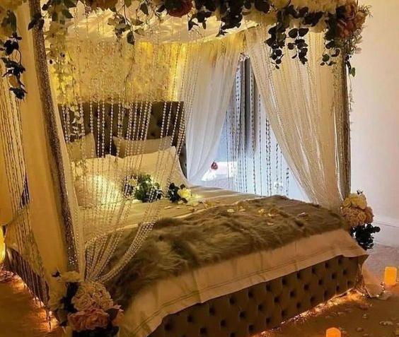 عکس عروس داماد در اتاق خواب