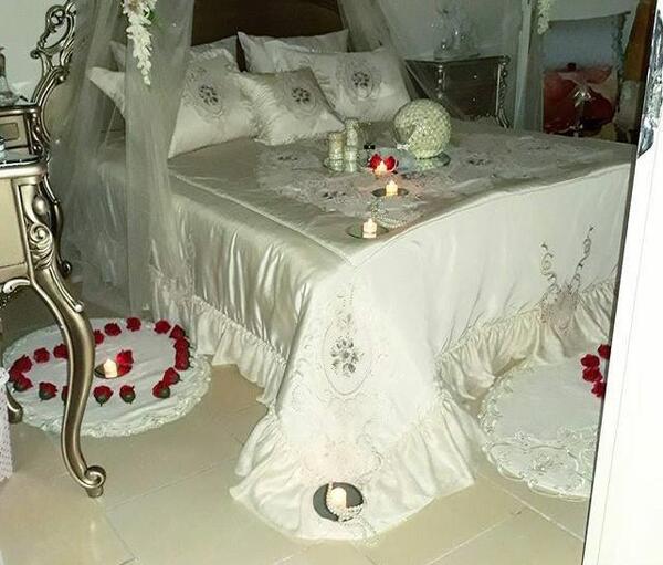 عکس عروس داماد در اتاق خواب