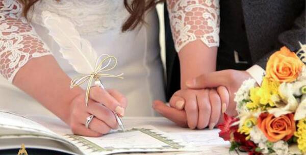 عکس عروس داماد تو محضر