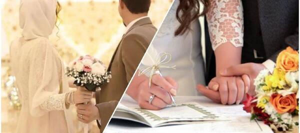 عکس عروس داماد تو محضر