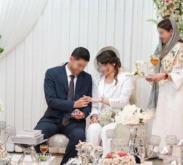 عکس عروس داماد تو محضر