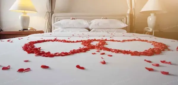 عکس عروس داماد در حجله