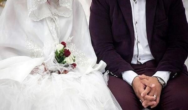 عکس عروس داماد در حجله